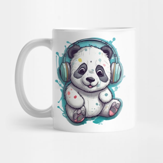 Cute Panda Beats by SusannesArtShop